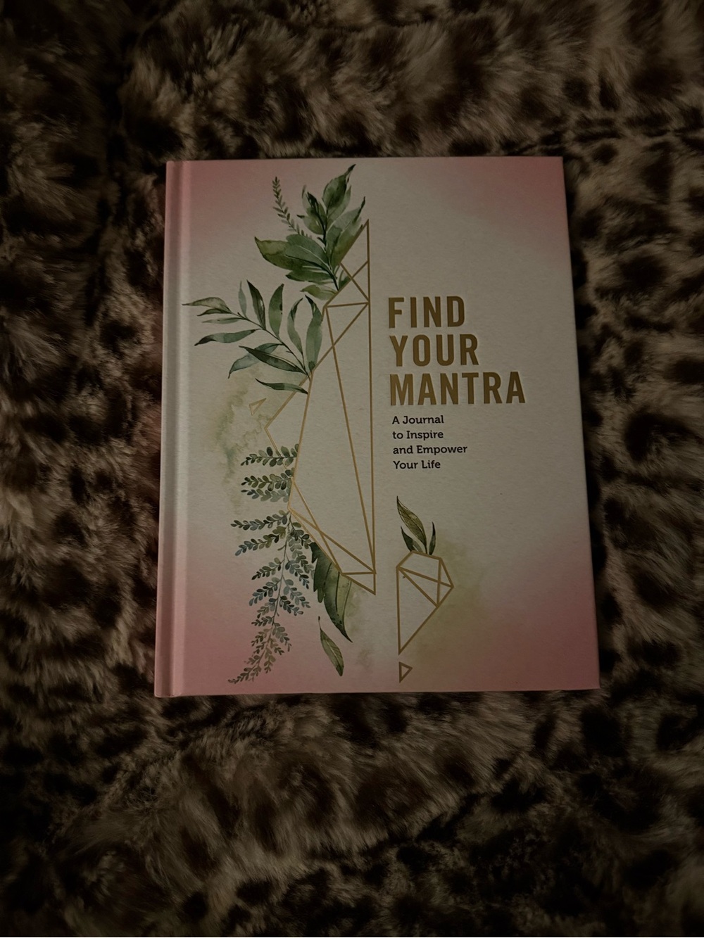 Find Your Mantra Pink & Gold Journal